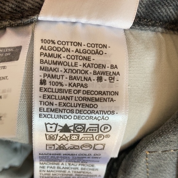 Relisted Levi’s distressed high rise 501 jean cotton denim short cutoff vibe 30 - Picture 15 of 16